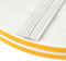 Flintronic 20m Dichtungsband für Türen Fenster, 9mm x 4mm E-Profil Gummidichtung, Selbstklebend Schaumstoffband Türdichtung Fenster, Gummidichtung für Kollision Siegel Schalldämmung (Weiß)