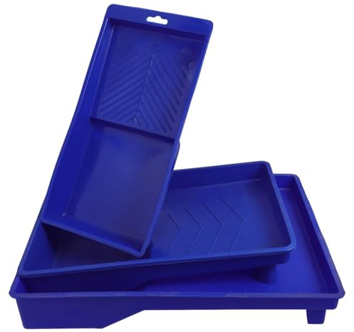 Housoutil Lot De 3 Bacs À Peinture en Plastique À roulettes pour Aquarelle Mini Bacs À Peinture pour Artistes