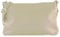 modamoda de T258 Damen Leder Umhängetasche Clutch Kosmetiktasche handmade in Italy, Farbe:Creme