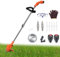 Trimmer de l'herbe électrique sans Fil, Edger pelouse réglable en Hauteur pour Garden Home, 12v 2000mAh Batteled Titered with 3 Blade Types, 90–125 cm Telescopic Tige, Les pelouses Bordure et Ora