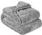 VEVOR Gewichtsdecke, 9 kg, Therapiedecke 1524x2032 mm, Gewichtete Decken Queen-Size, Sherpa-Fleece-Decke mit Glasperlen, für Erwachsene mit 90–113 kg, Linderung von Angstzuständen & Stress, grau