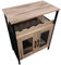 TANGZON Wine Bar Cabinet, Drinks Storage Sideboard with Glass Holder and Removable Bottle Shelf, Freestanding Organizer Cupboard Unit for Home Kitchen (Grey Wash)