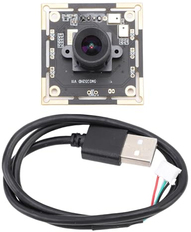 CHEOTIME USB Camera Module, 5MP Webcam with 2K Resolution & 100° Wide Angle, 30FPS UVC Plug & Play for Video Conferencing