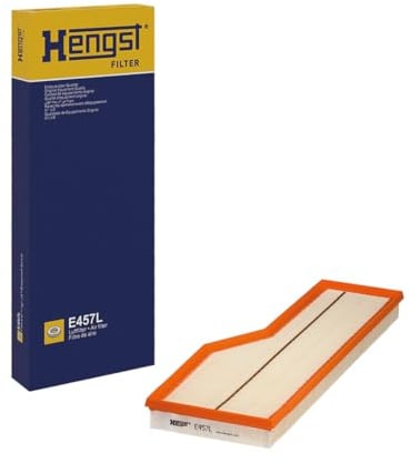 HENGST - Luftfilter E457L - Luft-Filtereinsatz für KFZ | Hochwertiger Motorluftfilter für Otto- oder Dieselmotor - Schutz für Motoren - Wasserbeständig