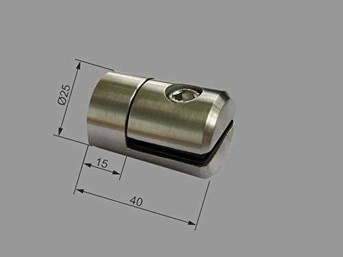 PMC Edelstahl Blech Halter Vierkant Rohr Ø25 Lochblech Blechhalter Inox SHEET HOLDER