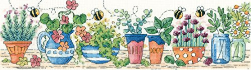 Heritage Crafts Cross Stitch Kit - Herb Garden (Aida)