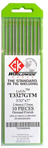 Kosiy CK T3327GTM LaYZr Tungsten Electrode 3/32 x 7, 10 Pack