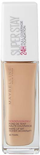 Maybelline New York Make Up, Super Stay 24h Make-Up, Flüssige, langanhaltende Foundation, Nr. 40 Fawn, 30 ml