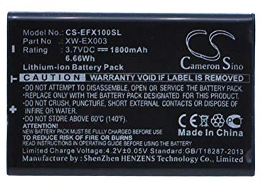 CS-EFX100SL Akku 1800mAh Kompatibel mit [EXFO] AXS-100, AXS-110, AXS-110 OTDR, ELS-500, EPM-500, FIP-400, FIP-400-D, FLS-600, FLS-600 Light Source, FOT-600 OLTS, FOT-930, FPM-600, FPM-600 Power Meter