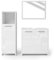 Vicco Conjunto de Muebles de baño Kiko, Blanco Alto Brillo, 3 Piezas