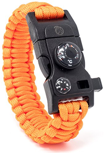 Steinbock7 Matterhorn 16in1 All-in-One Paracord Armband, widerstandsfähig, Mini-Multitool, Survival Gadget