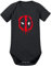 Deadpool Logo Baby Body 56 Schwarz