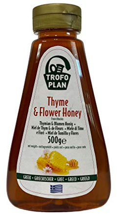 TrofoPlan Miel Grec de Thym et de fleurs de Rhodes 500 g