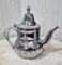 ACCORD Marokkanische Teekanne aus Edelstahl, dekoriert mit integriertem Filter, traditionelles Modell mit klassischem arabischem Design, handgefertigt, silberfarben, 1,2 l