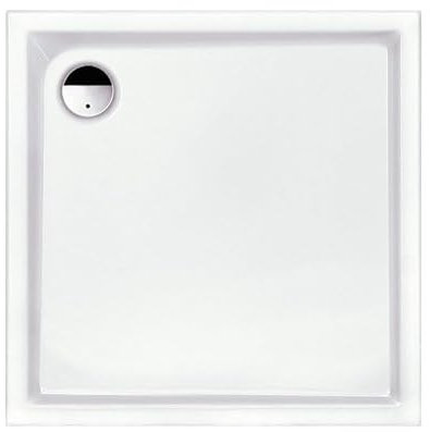Receveur de douche extra plat - Slam - Leda - Carré - 90 x 90 cm - Blanc - À poser