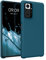 kwmobile Hülle kompatibel mit Xiaomi Redmi Note 10 Pro Hülle - Silikon Handy Case - Handyhülle weiche Oberfläche - kabelloses Laden - Petrol matt