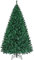 Yaheetech 219cm 1446Puntas Árbol de Navidad Artificial Grande Adornos Nevados con Soporte Metálico Rama Navideña Decoración de Navidad Familiares para Interior Exterior 128×219cm