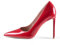 GENSHUO Scarpe Decolte Donna con Tacco a Spillo da 10 cm,Sexy Alto Tacco a Punta per Feste,Balli di Fine Anno,Matrimonio con Tacco a Spillo,Rosso,Taglia 40.5 EU