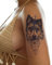 2 x Wolf Tattoo - Symmetrie, Geometrie, Tier - Temporary Haut Tattoo - XQB220 (2)