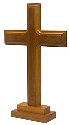 Sharplace Stehendes aus Holz, Altar mit, doppelseitiges Tisch für Hauskapelle, Kirchendekoration, christlich