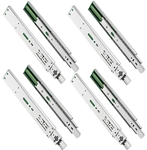 GTV - Schubladenschienen H45 VERSALITE PLUS+, Kugelführung mit Dämpfung, H=45mm, Schlitten min Soft-Close-Mechanismus, Belastbarkeit 40kg, Einfache und Schnelle Installation