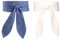 FEOYA Wickelgürtel Damen Party Kleidgürtel Hochzeit Obi Breiter Gürtel für Kleid Damen Schärpe Gürtel Denim Leder Brautgürtel Bindegürtel Taillengürtel Elegante Wickel zum Schnüren Weiß+ Blau L