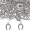 SUNNYCLUE 1 Box 100 Stück Hufeisen Charms Silber Hufeisen Charms Bulk Tibetische Legierung Western Cowboy Glücksbringer Für Schmuckherstellung Charme DIY Halskette Armband Ohrring Basteln Frauen Anfän