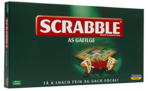 IDEAL | Scrabble Classic: a reproduction of the original 1950's design with wooden tiles - Irish Edition | Classic Games | For 2-4 Players | Ages 10+