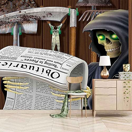 Fond D'Écran Mural Photo Home Fond D'Écran Photo 3D Personnalisé Fond D'Écran Mural Faucheur À Faux Salon Tv Fond Mur Étanche Toile Peinture Auto-Adhésif Affiches Mu 250 (largeur) x 175 (hauteur) cm