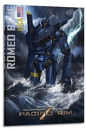 ONZS Film- und Fernsehposter, Motiv: Pacific Rim, klassische Raumwandkunst, Dekoration, Album, Poster, 20 x 30 cm, Rahmenstil