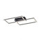 LED Deckenleuchte Iven in Schwarz 2x 18W 4200lm