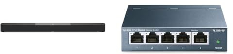 Sennheiser AMBEO Soundbar Plus für TV und Musik - EU-Stecker - 3D Surround Sound & TP-Link TL-SG105 5-Ports Gigabit Netzwerk Switch (bis 2000 MBit/s im Vollduplexmodus