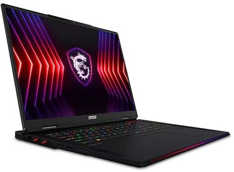 MSI Raider 18 HX A14VIG-261IT, Notebook Gaming, 18 4K Mini-LED 120Hz, Intel i9-14900HX, Nvidia RTX 4090 16GB GDDR6, 64GB RAM DDR5600MHz, 2TB SSDPCIe4, WiFi 7, Win 11 Pro [Layout e Garanzia ITA] Black