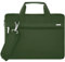 Voova Sacoche pour ordinateur portable 17 17,3 - Sac à bandoulière - Protection à 360° - Étanche et anti-chocs - Vert