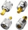 ACONRFTOL RF Coaxial Adapter Kit SMA to N Type Connector Kit N Male/Female to SMA Female/Male WiFi Antenna Adapter for Antenna Wirelesse WiFi Router 4PCS