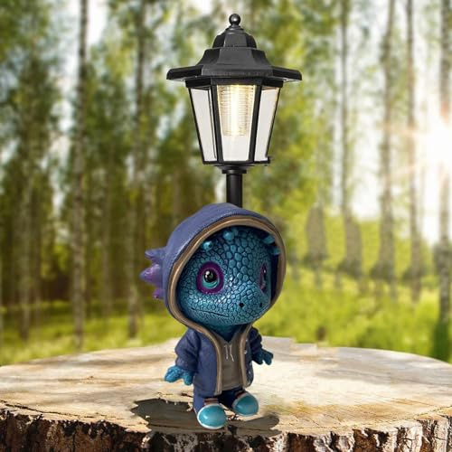 Cute Dragon Statue Adornment Garden Statue Adornment Resin Tabletop Adornment Cool Desk Gadgets Quirky Home Decor (B, 15cm)