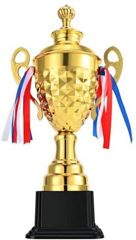 Flexzion Gold Trophy Award, coppa grande trofeo per premi, sport, competizioni, tornei e feste, per vincitori dei campioni e risultati della lega