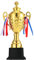 Flexzion Gold Trophy Award, coppa grande trofeo per premi, sport, competizioni, tornei e feste, per vincitori dei campioni e risultati della lega