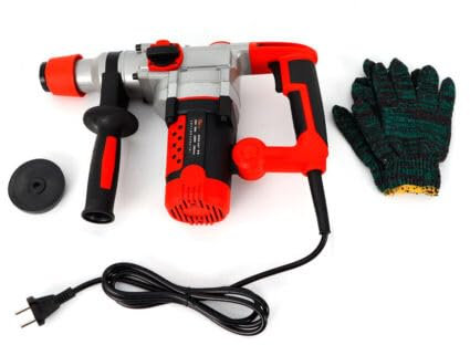 SDS-Plus Bohrhammer, 2200W 930r/min Schlagbohrmaschine Meißelhammer Stemmhammer Schlagbohrer Koffer Satz