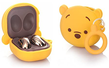 TAOCHEN Funda de silicona para Samsung Galaxy Buds FE(2023) /Galaxy Buds2 Pro(2022), Galaxy Buds 2 (2021), Galaxy Buds Pro(2021), Galaxy Buds Live (2020) auriculares con anillo antipérdida (Winnie)