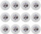 veorly LED Coaster,12 Pack Light Up Coasters,LED Bottle Lights,LED Sticker Coaster Discs Light Up for Flash Light Up Cup