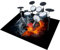 EYKWKB Alfombra de Tambor 120 x 70 cm Alfombras Acusticas Bateria para Kits de Batería Electrónica Bombo Caja y Otros Instrumentos Musicales Alfombrillas Antideslizantes Alfombra para Batería
