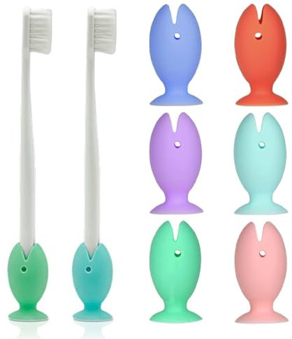 SGERUFZ 6 Stück Zahnbürsten Schutzkappe Fisch Form Silikon Reise Zahnbürste Kopf Schutzhülle geeignet für Reisen (Macaron Farbe)
