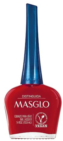Masglo Esmalte de Uñas 13,5mL Distinguida - Esmalte de Color para Uñas Tradicional | Bioflex