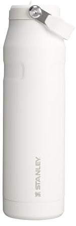 Stanley Flip Straw 2.0 Trinkflasche mit Strohhalm 1.06L - Thermobecher Kühlt 17 Stunden - 4 Tage Eisgekühlt - BPA-frei - Auslaufsicher - Für Getränkehalter - Spülmaschinenfest - Frost