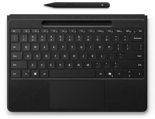 Microsoft Surface Pro Flex Keyboard - Tastatur - Mit Touchpad, Beschleunigungsmesser, Surface Slim Pen 2 AblagE- Und Ladeschale - Hinterleuchtet - ka