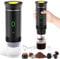 Niaetuto Cafetière Portable 3 en 1,Rechargeable Cafetière Portable de Voyage,12V Machine a Cafe pour Capsule,Café Moulu,pour Camping,Voyage,Bureau,Voiture,Maison (Noir)