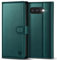 Kuafcase for Google Pixel 9A Case with 4 Card Slots Magnetic Closure Kickstand Shockproof Protective Phone Case for Pixel 9A - Green