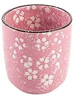 Tasse à café romantique en céramique avec fleurs roses - Tasse à thé japonaise en fleurs de cerisier (rose)