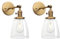Pathson Set de 2 Applique Murale Intérieure, Vintage Verre Cloche Abat-jour Lampe Murale pour Salle de bain, Cuisine, Salon